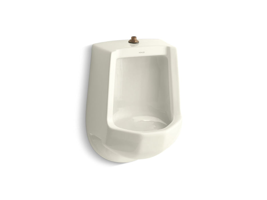 KOHLER K-4989-T Freshman Siphon-jet half-stall 1.0 gpf urinal, top spud