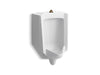 Kohler Bardon High-Efficiency Urinal (HEU), washout, wall-hung, 0.125 gpf to 1.0 gpf, top spud, antimicrobial