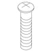 KOHLER K-50285 Screw, 8-32 X 2.000, Countersunk