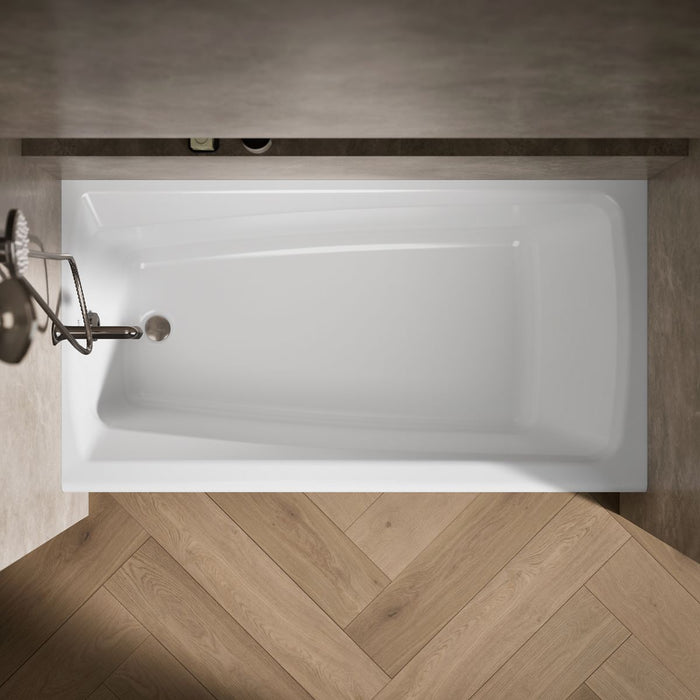 KOHLER Mendota 60" x 32" alcove bath, left drain