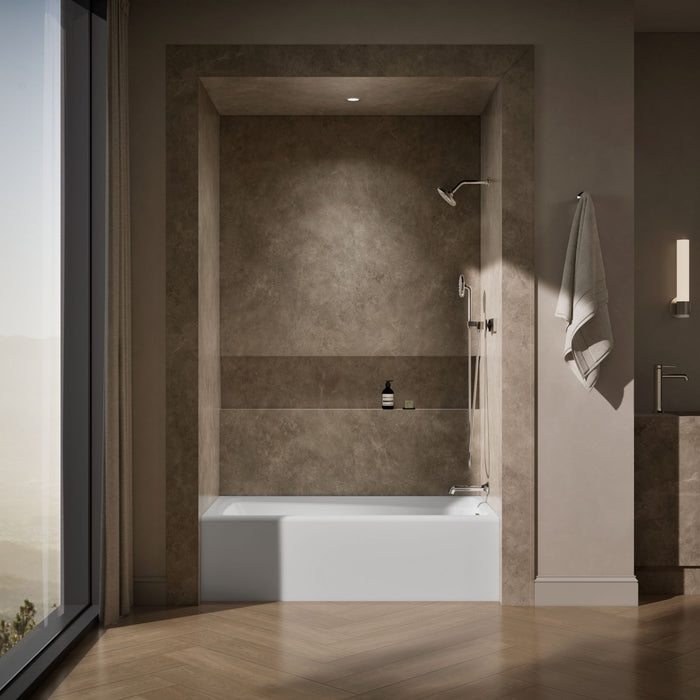 KOHLER K-506 Mendota 60" x 32" alcove bath, right drain