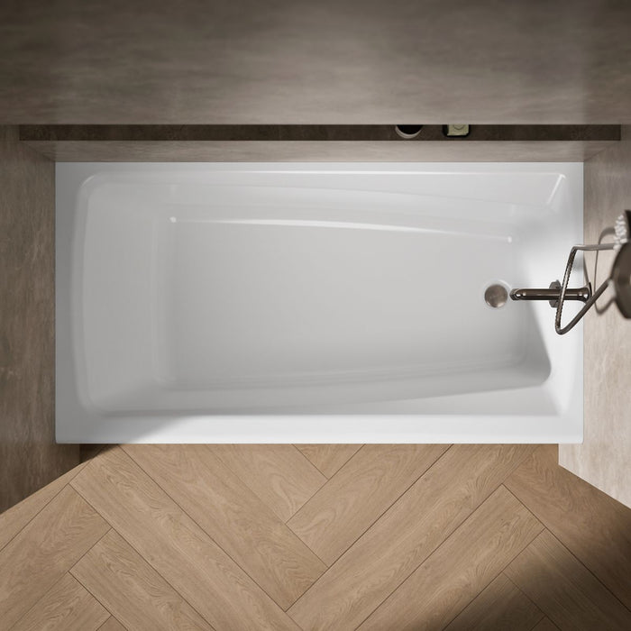 KOHLER Mendota 60" x 32" alcove bath, right drain