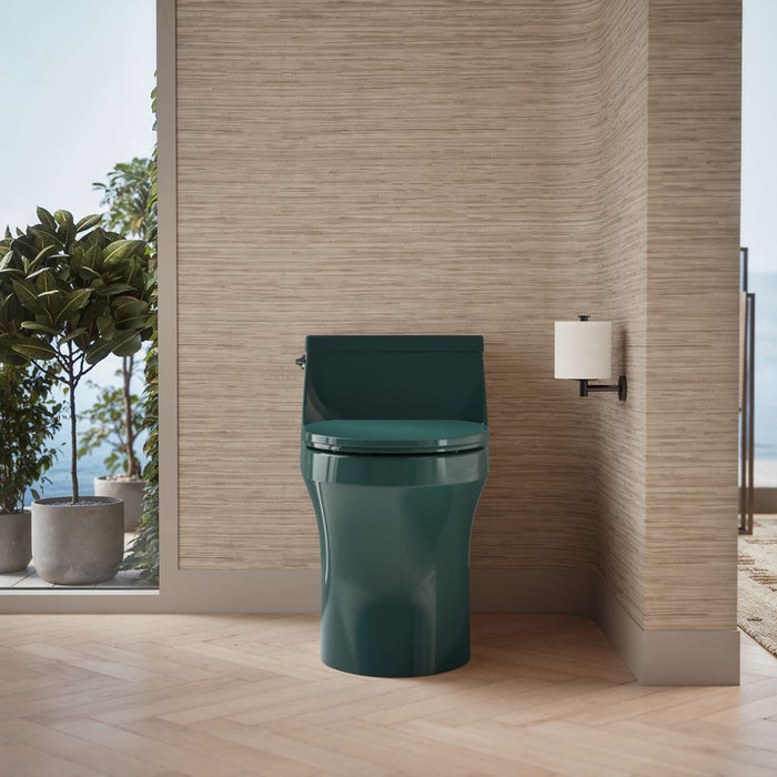 KOHLER K-5172 San Souci One-piece compact elongated toilet with concealed trapway, 1.28 gpf