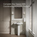 Kohler Veer 24" square pedestal bathroom sink