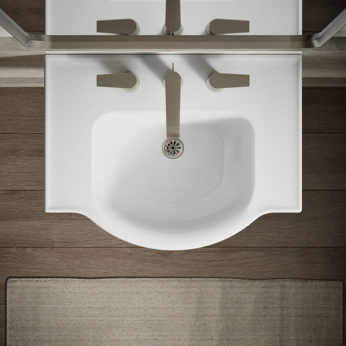 Kohler Veer 24" square pedestal bathroom sink
