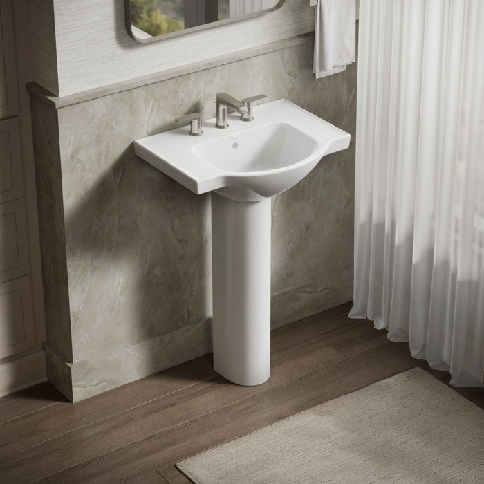 KOHLER K-5248-8 Veer 24" square pedestal bathroom sink