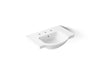 KOHLER K-5248-8 Veer 24" square pedestal bathroom sink