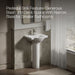 KOHLER K-5265-4 Veer 21" rectangular pedestal bathroom sink, white - view 4