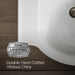 KOHLER K-5265-8 Veer 21" rectangular pedestal bathroom sink, white - view 2