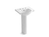 KOHLER K-5265-8 Veer 21" rectangular pedestal bathroom sink