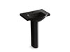 KOHLER K-5266-1 Veer 24" rectangular pedestal bathroom sink, black black