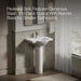 KOHLER K-5266-1 Veer 24" rectangular pedestal bathroom sink, white - view 5