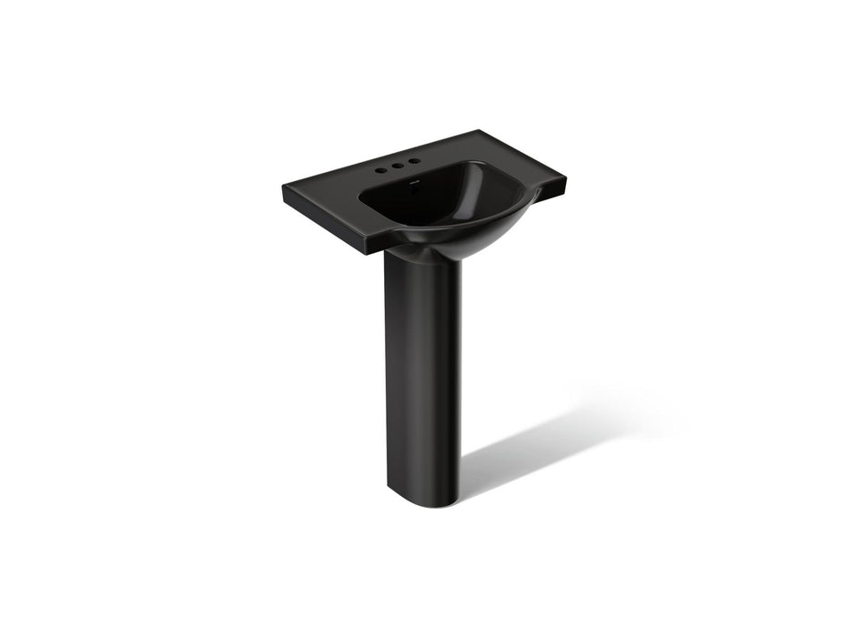 KOHLER K-5266-4 Veer 24" rectangular pedestal bathroom sink