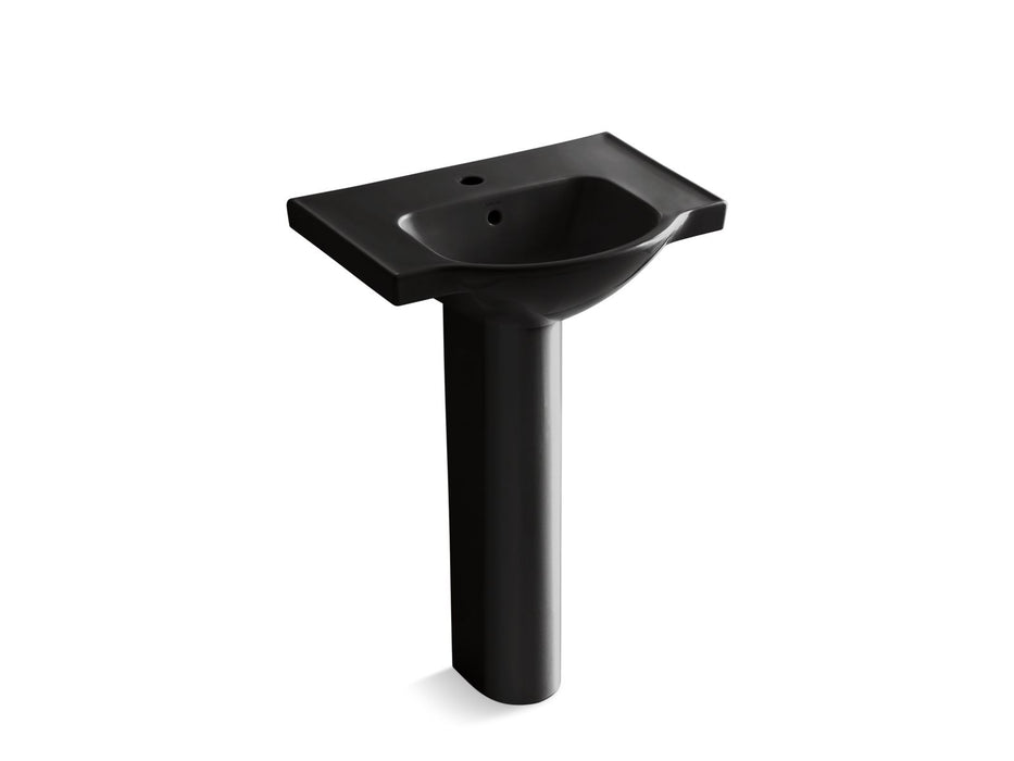 KOHLER K-5266-1 Veer 24" rectangular pedestal bathroom sink