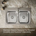 Kohler Verse 33" top-mount double-bowl kitchen sink