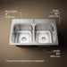 Kohler Verse 33" top-mount double-bowl kitchen sink