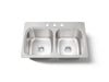 Kohler Verse 33" top-mount double-bowl kitchen sink