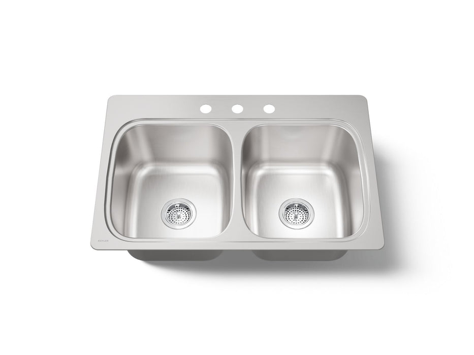Kohler Verse 33" top-mount double-bowl kitchen sink
