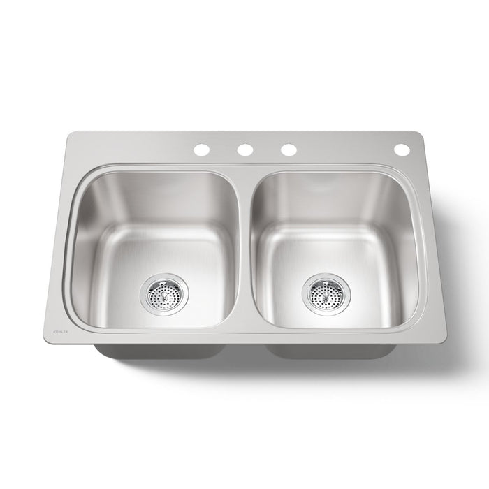 Kohler Verse 33" top-mount double-bowl kitchen sink