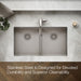 KOHLER Strive 32" undermount double-bowl kitchen sink with accessories