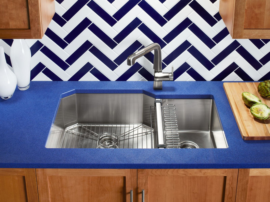 KOHLER K-5282 Strive 35-1/2" undermount double-bowl kitchen sink