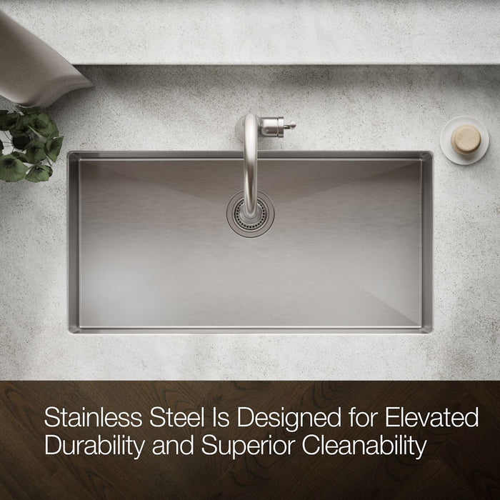 KOHLER Strive 35" undermount single-bowl kitchen sink