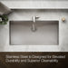 KOHLER Strive 35" undermount single-bowl kitchen sink