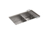 KOHLER K-5284 Strive Smart Divide 32" undermount double-bowl kitchen sink