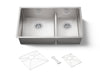 KOHLER Strive Smart Divide 32" undermount double-bowl kitchen sink