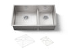KOHLER K-5284 Strive Smart Divide 32" undermount double-bowl kitchen sink