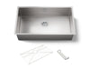 KOHLER Strive 32" undermount single-bowl kitchen sink with accessories