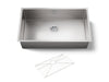 KOHLER K-5285 Strive 32" undermount single-bowl kitchen sink with accessories