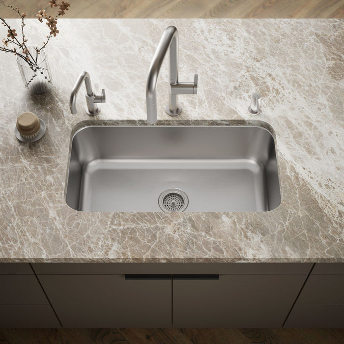 KOHLER K-5290 Undertone 31-1/4" undermount single-bowl kitchen sink