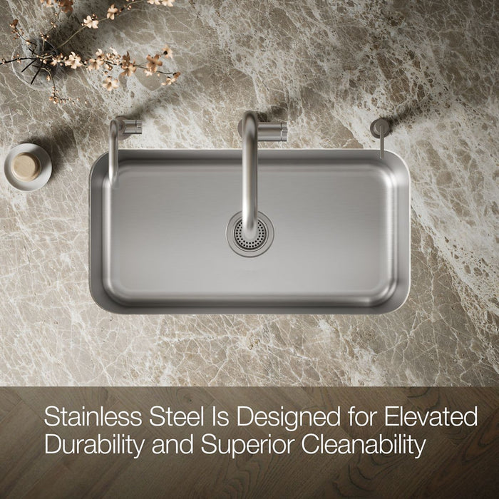 KOHLER Undertone 31-1/4" undermount single-bowl kitchen sink