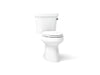KOHLER K-5298-RA Highline Two-piece elongated toilet, 1.0 gpf, white