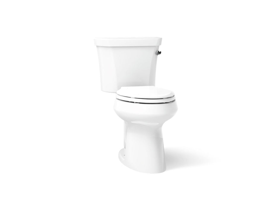 KOHLER K-5298-RA Highline Two-piece elongated toilet, 1.0 gpf, white