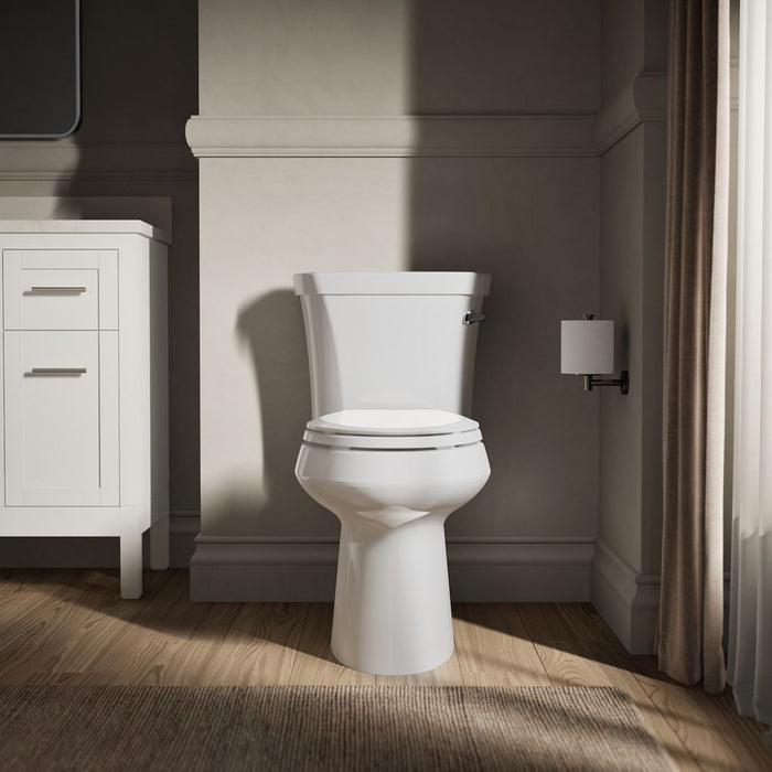 KOHLER K-5298-RA Highline Two-piece elongated toilet, 1.0 gpf, white - view 4