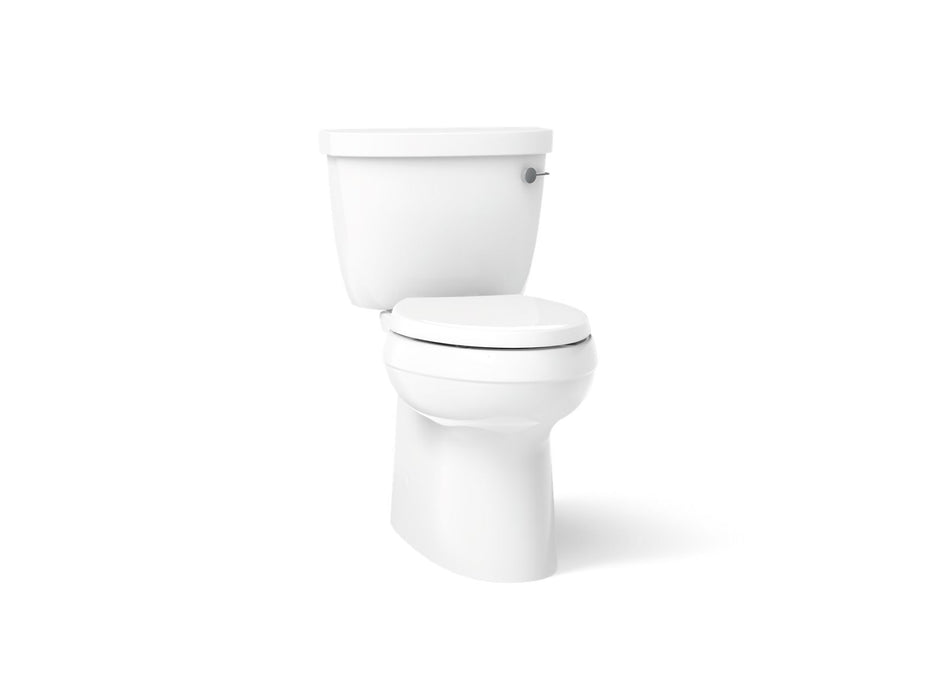 KOHLER K-5310-RA Cimarron Two-piece elongated toilet with skirted trapway, 1.28 gpf