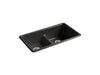 KOHLER K-5312 Iron/Tones Smart Divide 33" top-/undermount double-bowl kitchen sink, black black