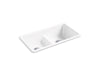 KOHLER Iron/Tones Smart Divide 33" top-/undermount double-bowl kitchen sink