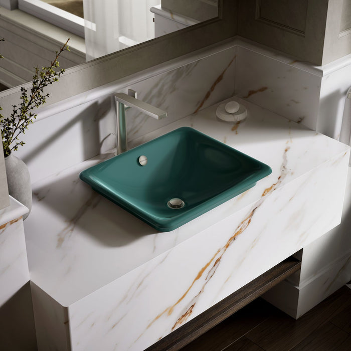 KOHLER K-5400-PAT Iron Plains 18-1/2" rectangular vessel bathroom sink
