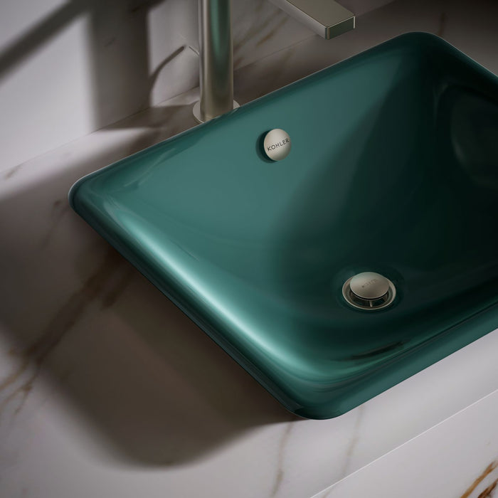 KOHLER K-5400-PAT Iron Plains 18-1/2" rectangular vessel bathroom sink