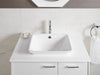 KOHLER K-5400-B Iron Plains 18-1/2" rectangular vessel bathroom sink