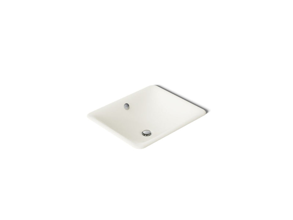 KOHLER Iron Plains 18-1/2" rectangular drop-in/undermount bathroom sink