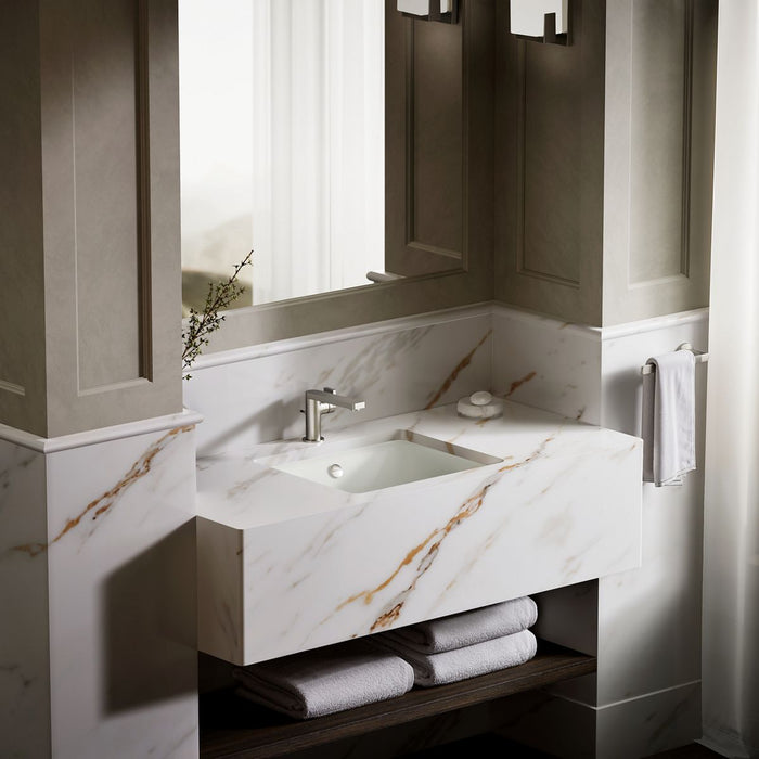 KOHLER Iron Plains 18-1/2" rectangular drop-in/undermount bathroom sink