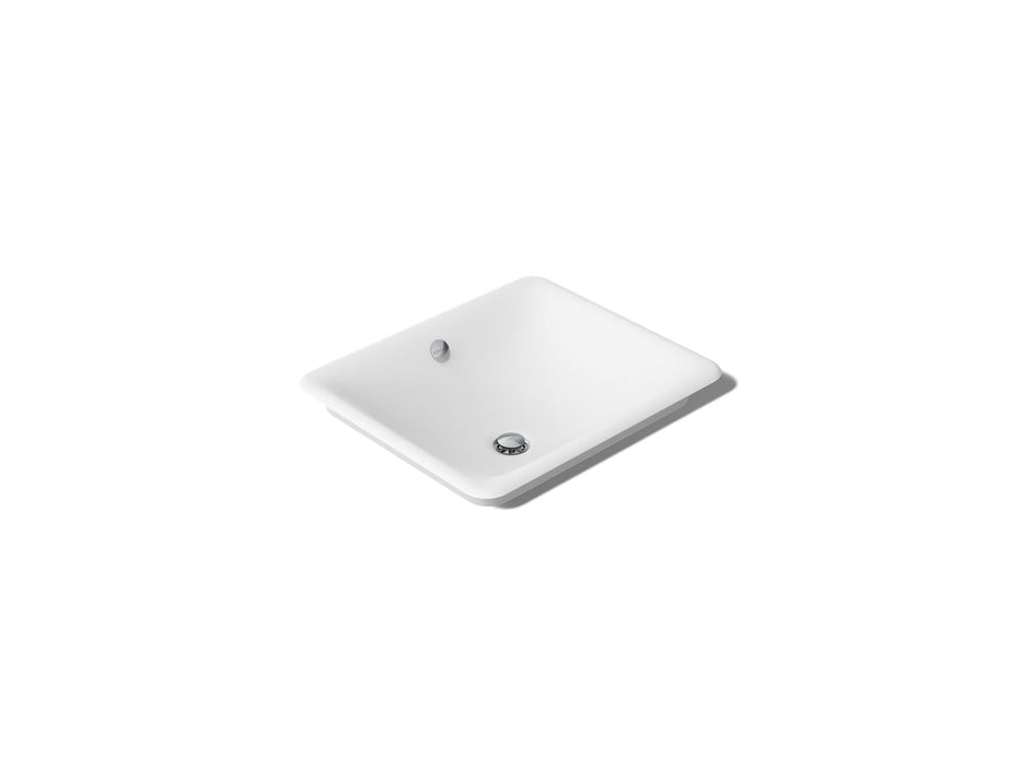 KOHLER K-5400-W Iron Plains 18-1/2" rectangular vessel bathroom sink