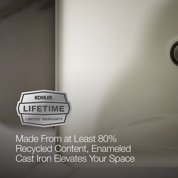 Kohler Iron Plains 18-1/2" rectangular vessel bathroom sink