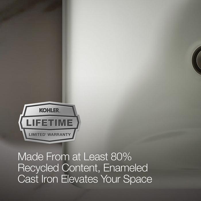 Kohler Iron Plains 18-1/2" rectangular vessel bathroom sink