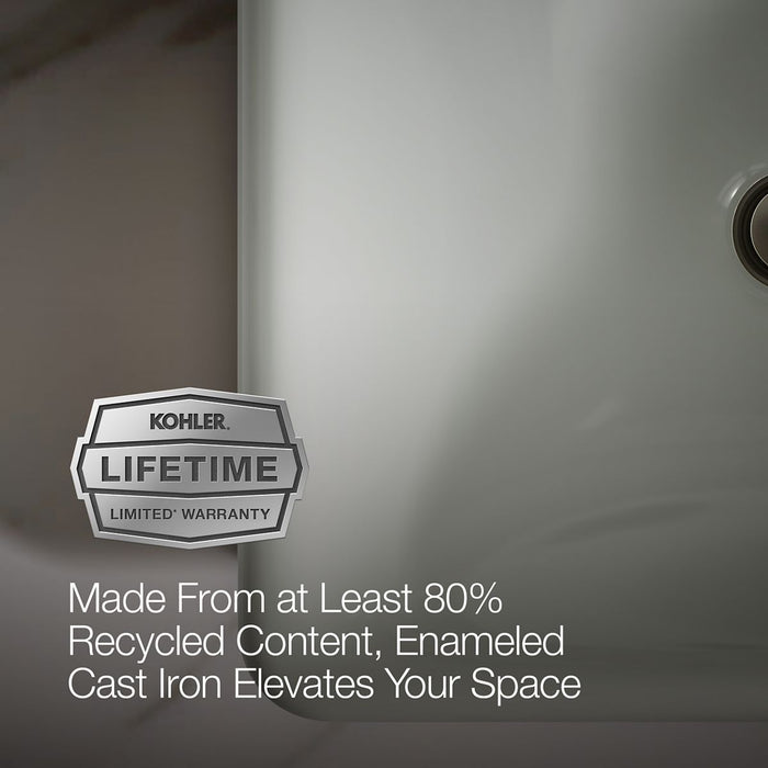 Kohler Iron Plains 18-1/2" rectangular vessel bathroom sink