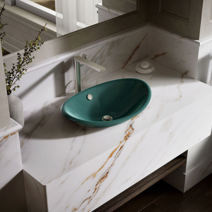 KOHLER K-5403-PAT Iron Plains 20-3/4" oval vessel bathroom sink